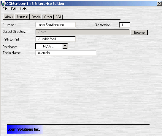 CGIScripter General Folder tab - 38K