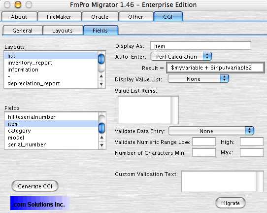 FmPro Migrator CGI Fields Folder tab - 28K