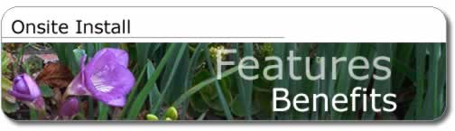 Onsite Install - Features and Benefits Title Graphic