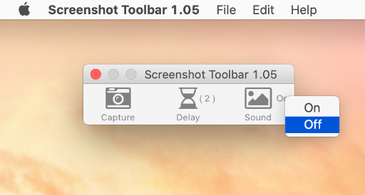 Screenshot Toolbar - Sound Menu