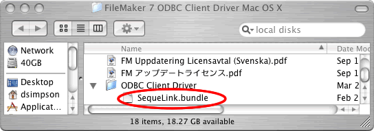 [Figure 9 - SequeLink Bundle File - After Downloading]