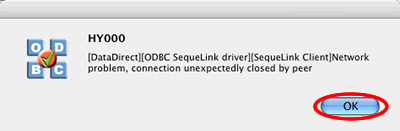 [Figure 38 - HY000 Error Dialog - Due to Sharing Conflict] 
